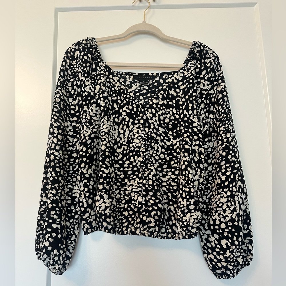Sanctuary Meadow Blouse, Hazed Graphic Spot Print